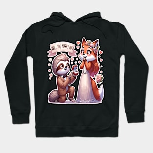 Enchanted Proposal, Sloth & Fox Love Hoodie